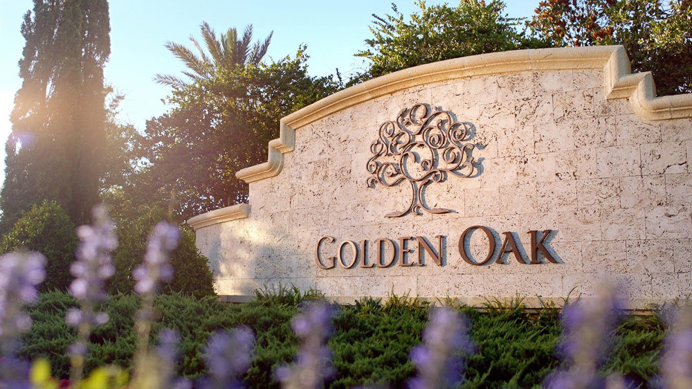 golden oak subdivision sign